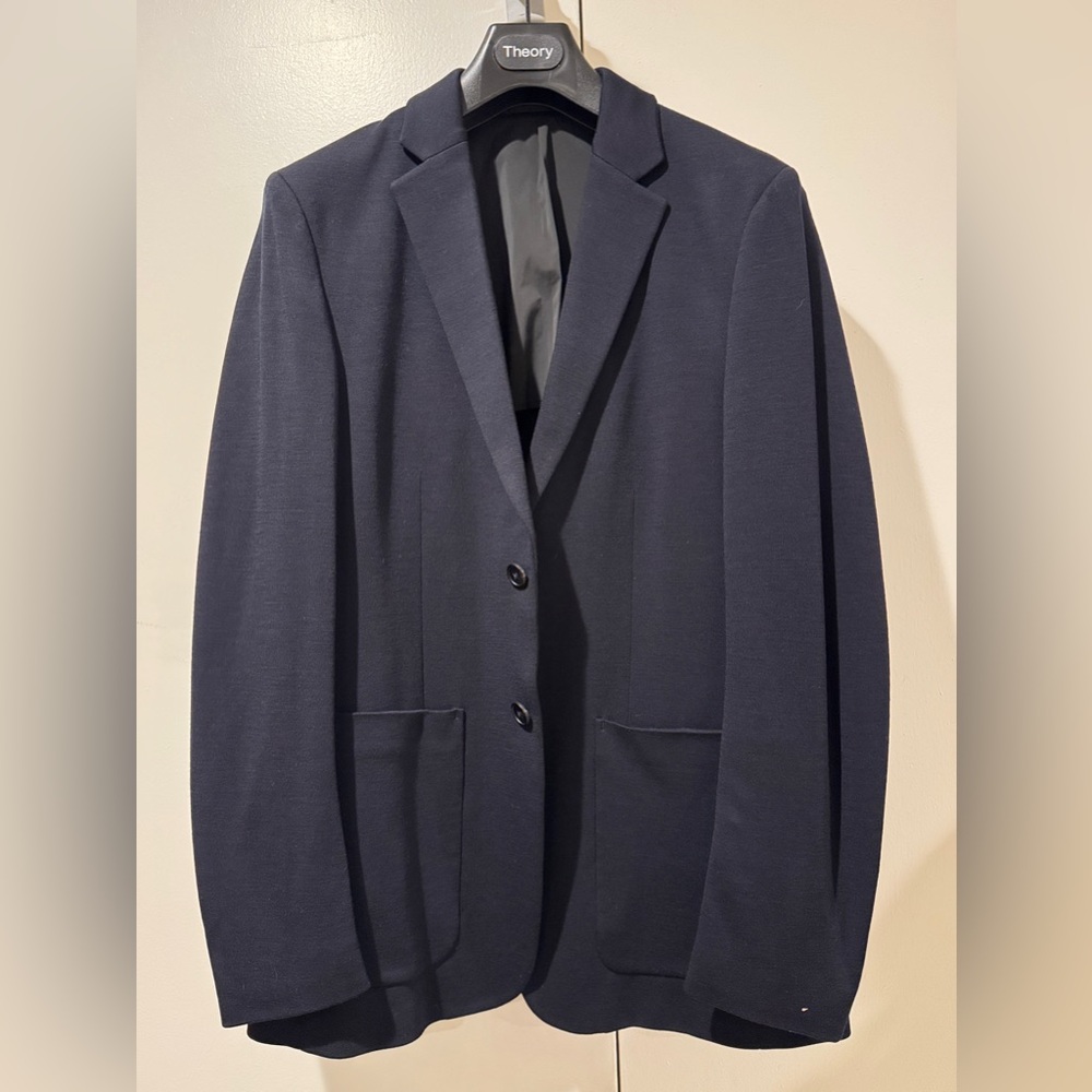 Theory Men's Clinton Wool Interlock Sport Coat, Eclipse, 40